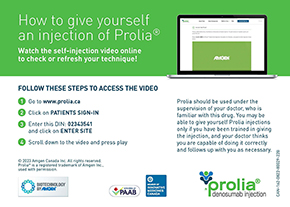 Prolia Administration Video Postcard